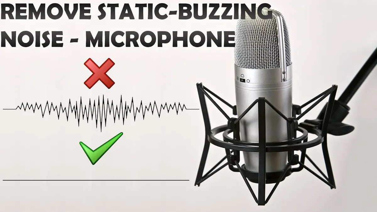 How to fix static mic in 5 minutes?