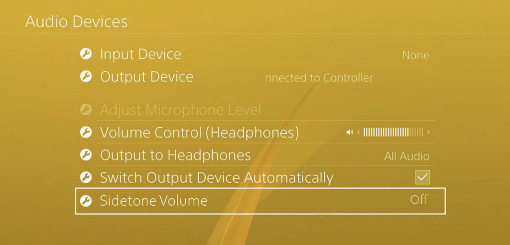 Mic Monitoring on PS4