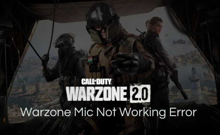 Warzone Mic Not Working