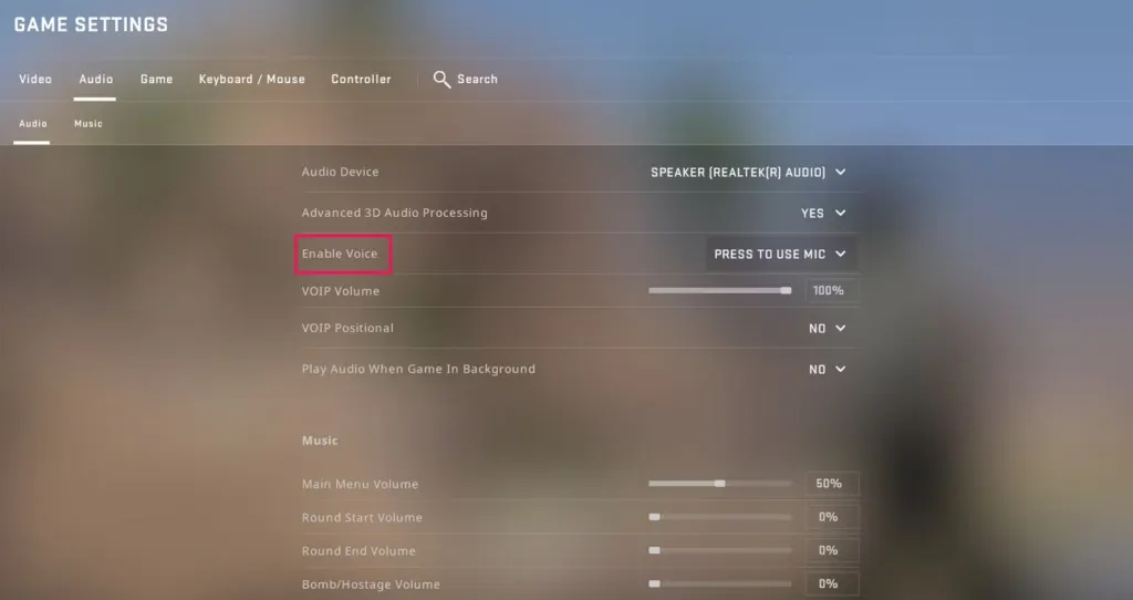 Check CSGO Settings