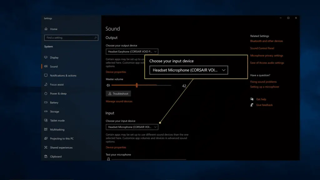 sound setting of oculus headset