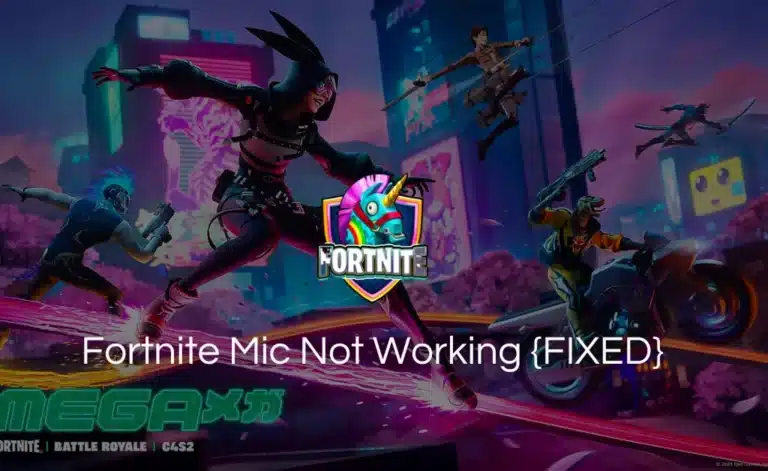 fortnite mic not working