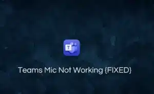 teams mic not working