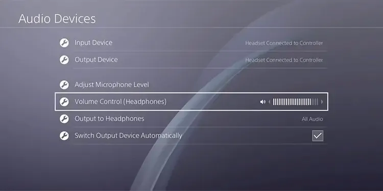 adjust ps4 audio settings