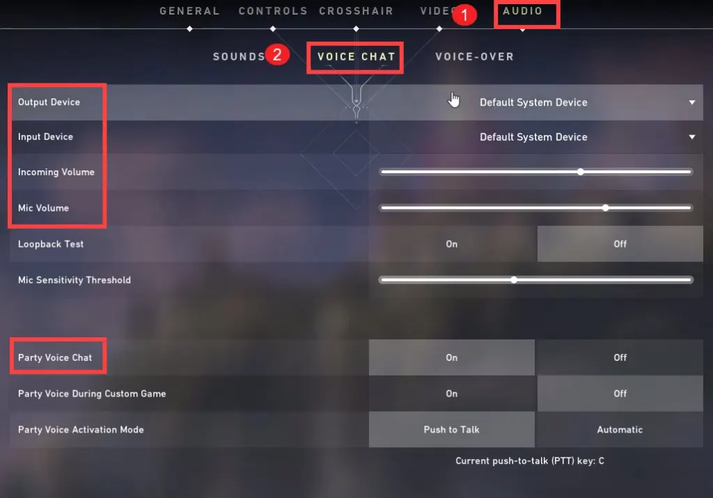 valorant audio settings
